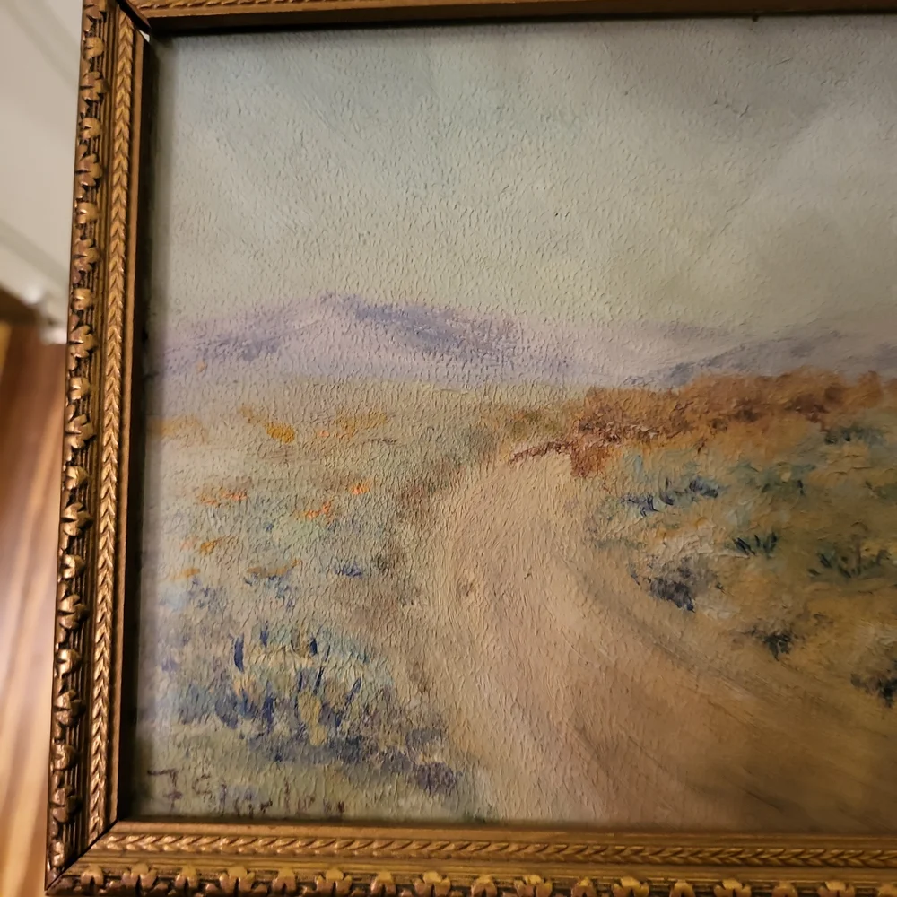 Original Signed F. Shirley Oil Painting - Picture 3 of 8